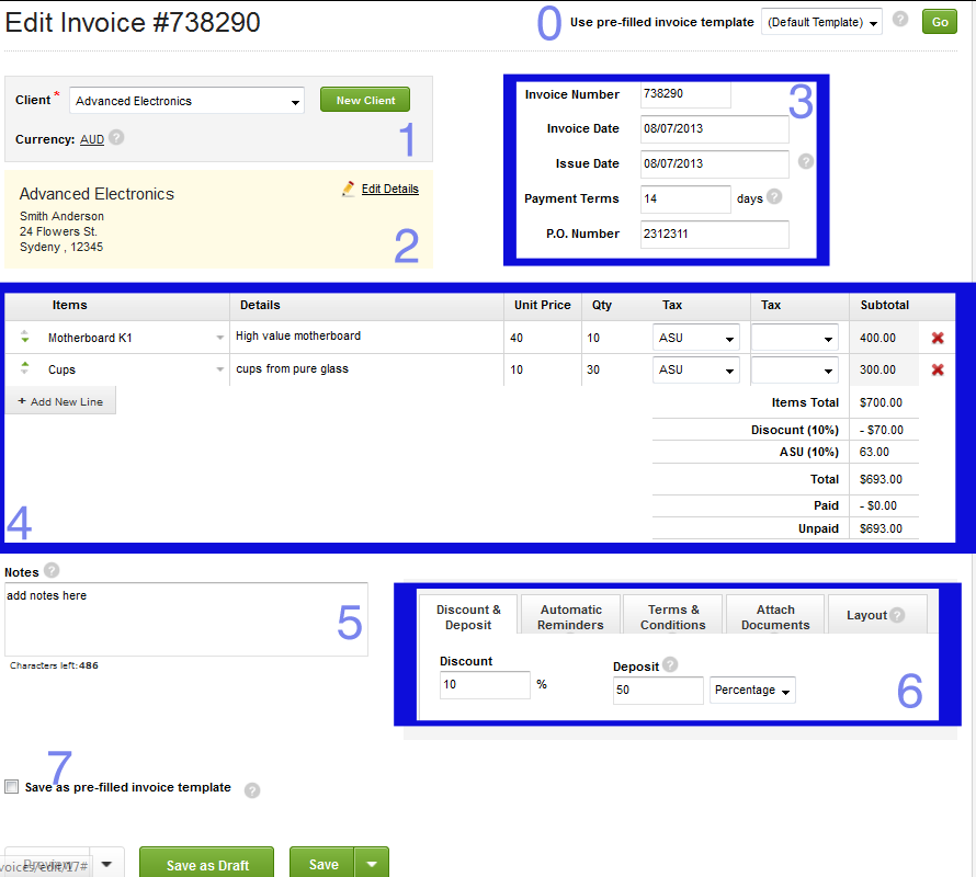 design invoice online